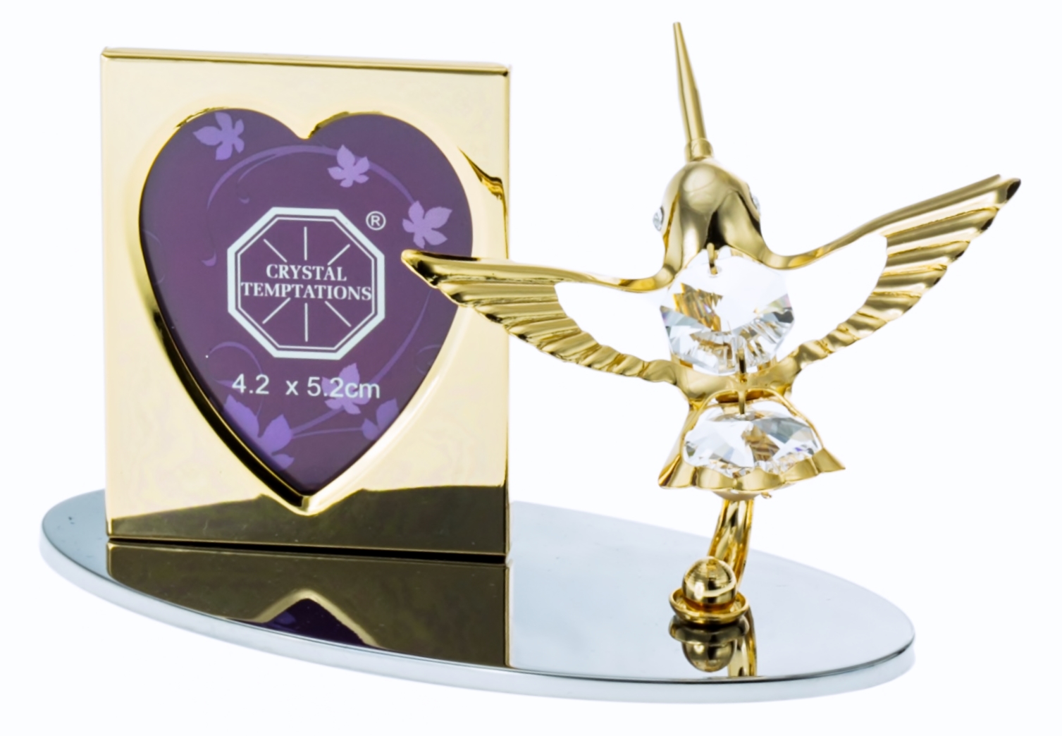 HUMMINGBIRD GOLD PICTURE FRAME - Crystal Blue Inc.